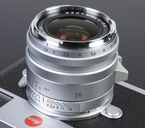 Voigtlander 28mm f/1.5 Nokton Asph Type I Matte Silver